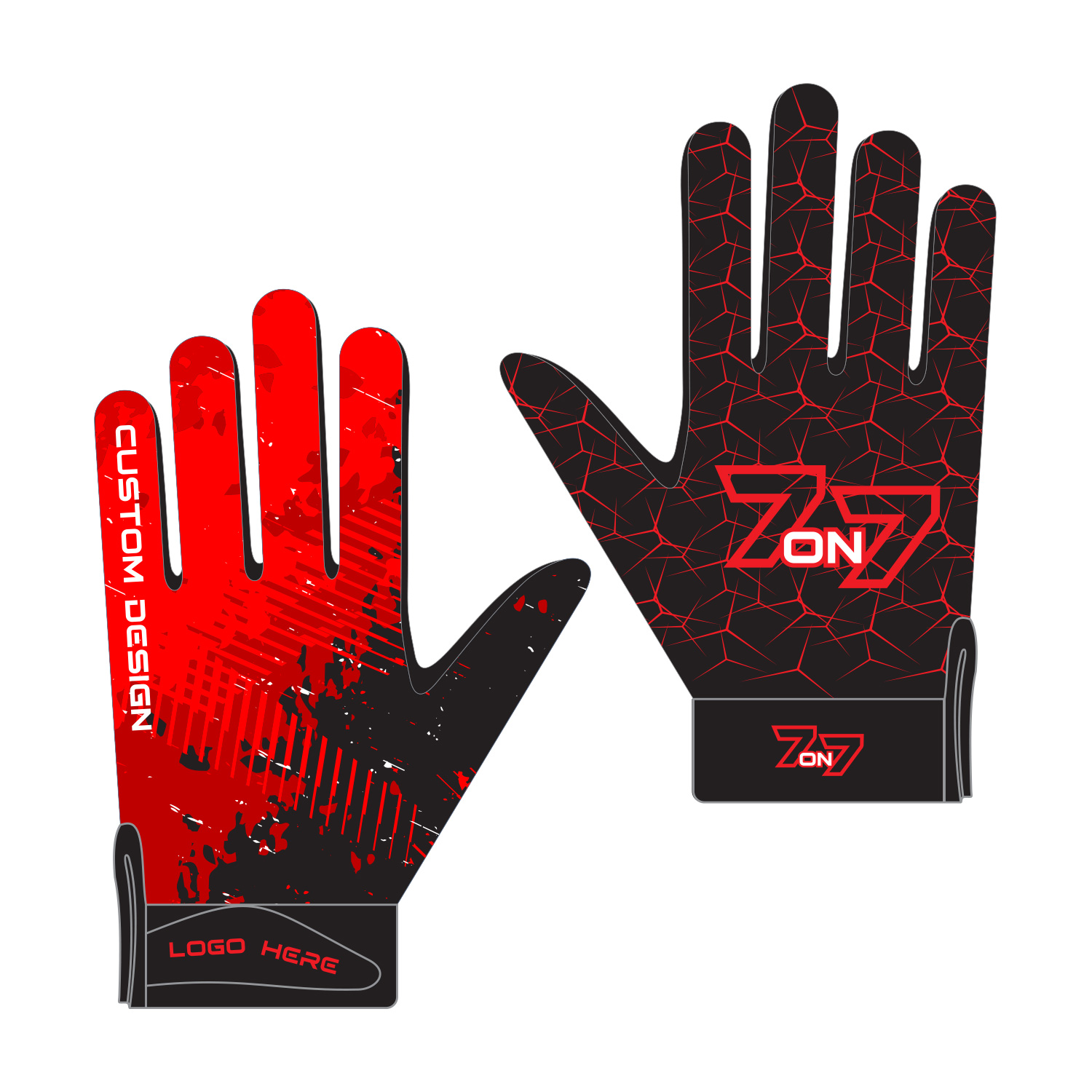 7-on-7-gloves-3.jpg Personalized Football Gloves - Custom Team Logos - Image 1