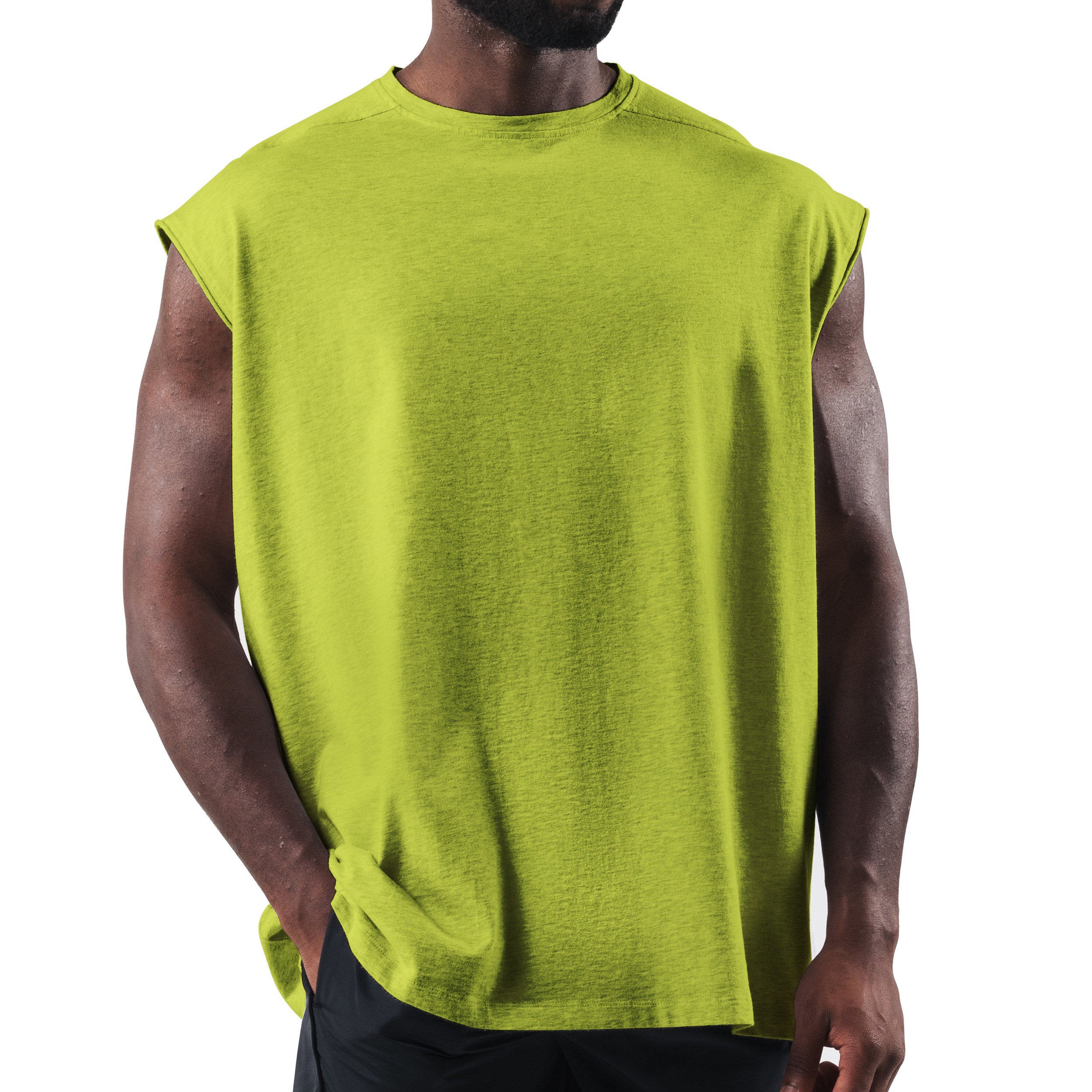 Muscle-Tanks-4.jpg Custom Logo Men?s Athletic Tank - Quick Dry Tech - Image 1